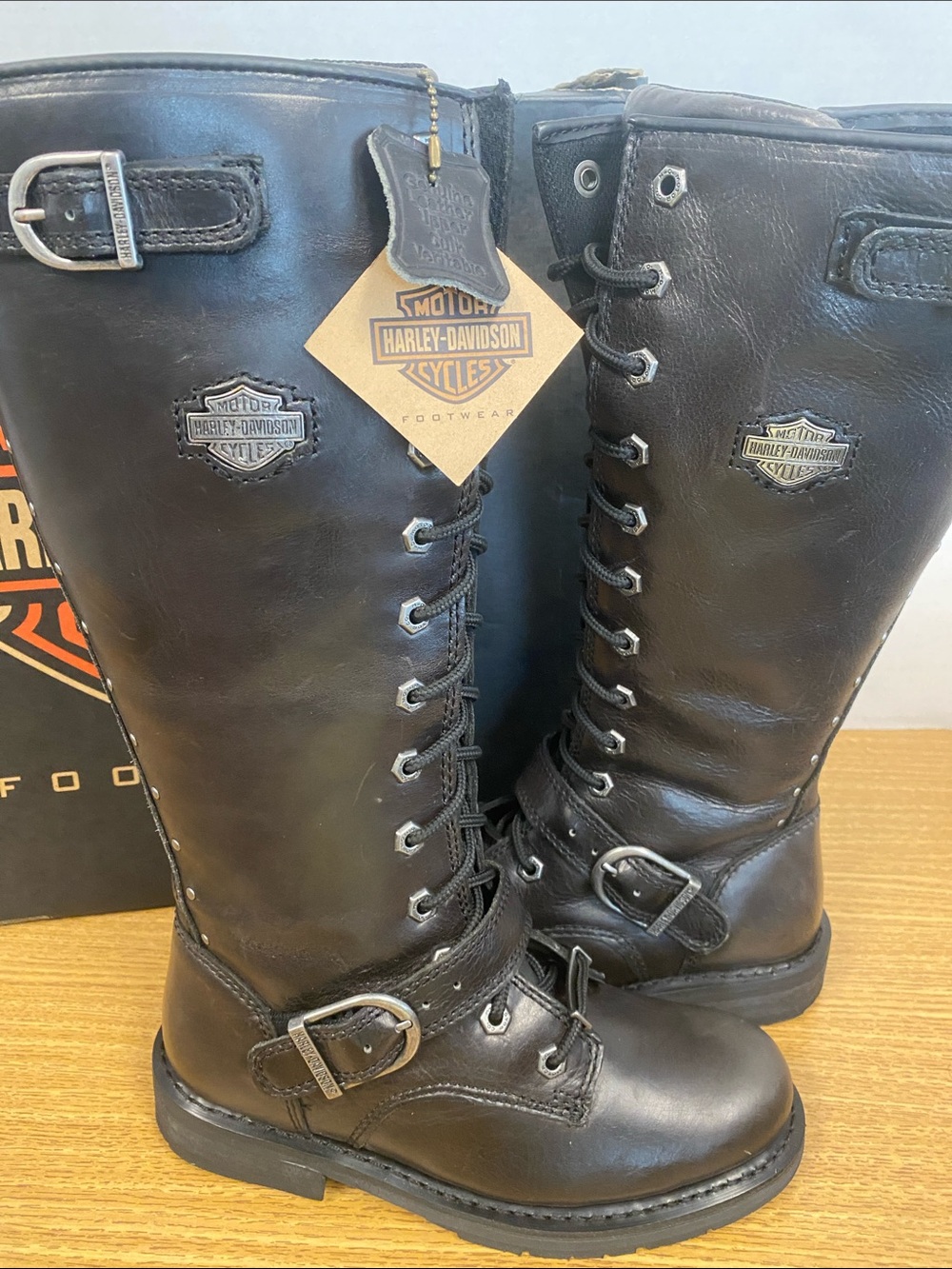 Women’s Harley Lace up Knee Boots